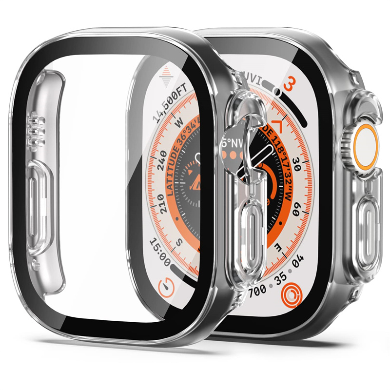Smartwatch Luxury Watches - Glas + case Voor Apple Horloge