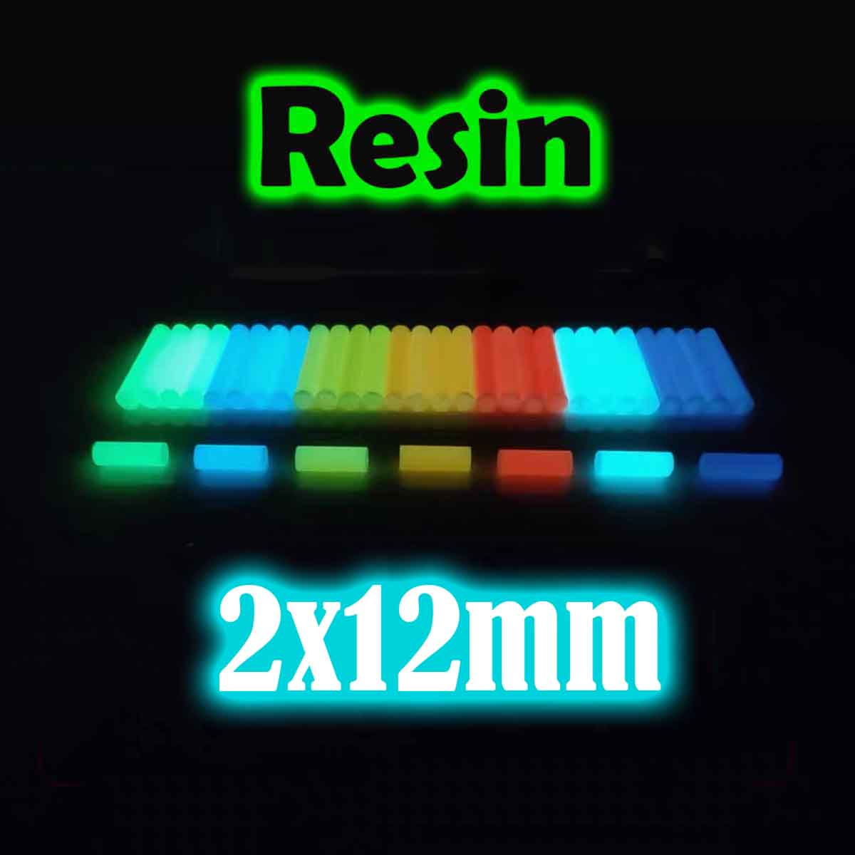 Tritium Gas Tube - Hoge helderheid Hars Lichtgevende Staaf 2*12mm
