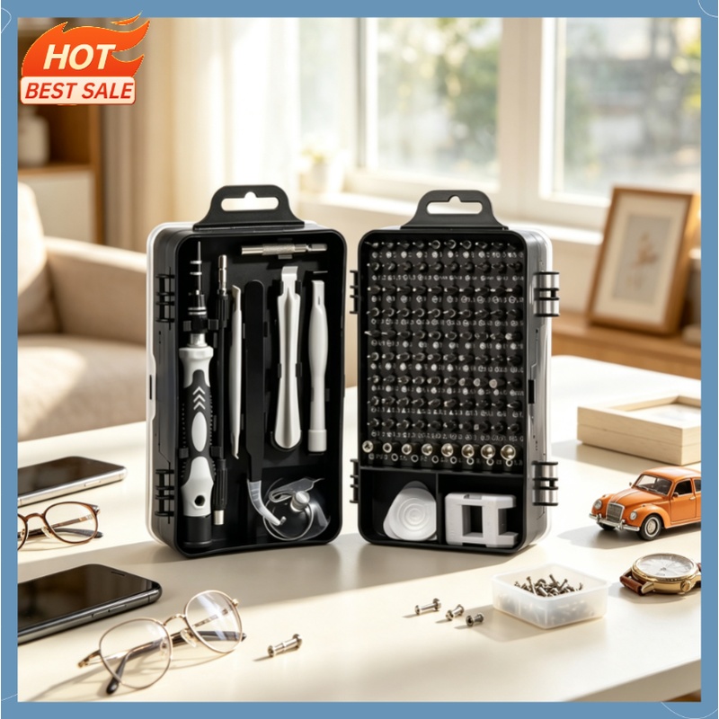Watchmaker Screwdriver - 115-delige professionele precisie schroevendraaierset met magnetische