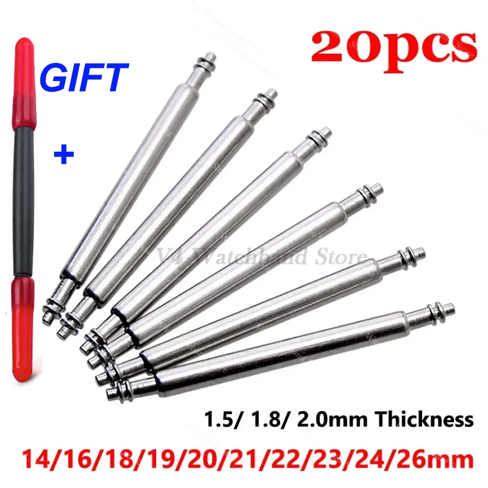 Spring Bar Tool - 20 stuks Horlogeband Lente Pins 1.5mm