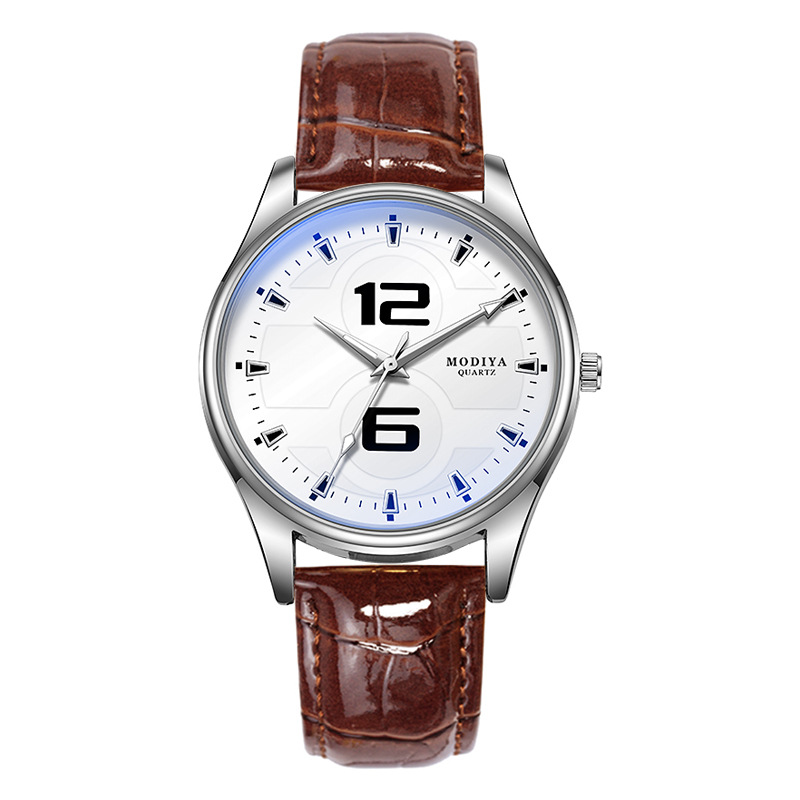 Smartwatch Luxury Watches - Luxe heren quartzhorloge met blauw licht,