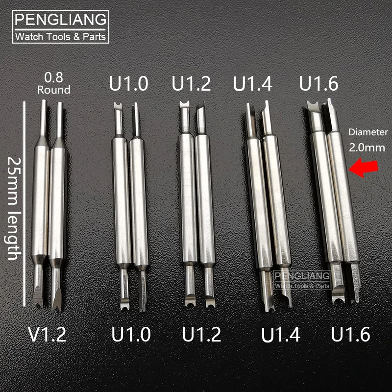 Spring Bar Tool - 316L roestvrijstalen vorkenpinnen voor Bergeon 6825