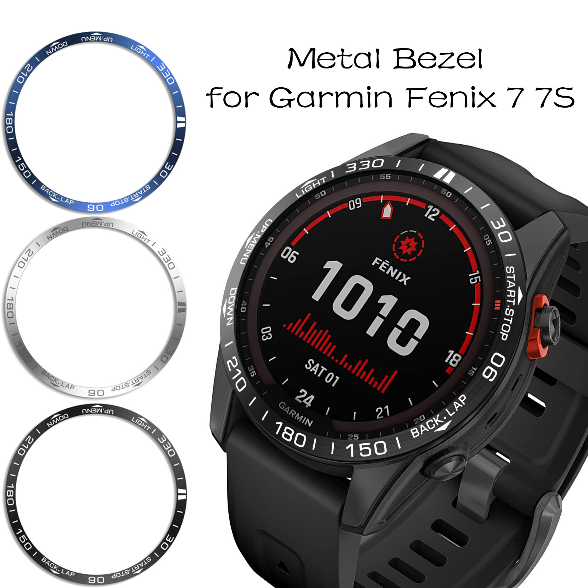 Smartwatch Ring Watches - Metalen Styling Bezel voor Garmin Fenix