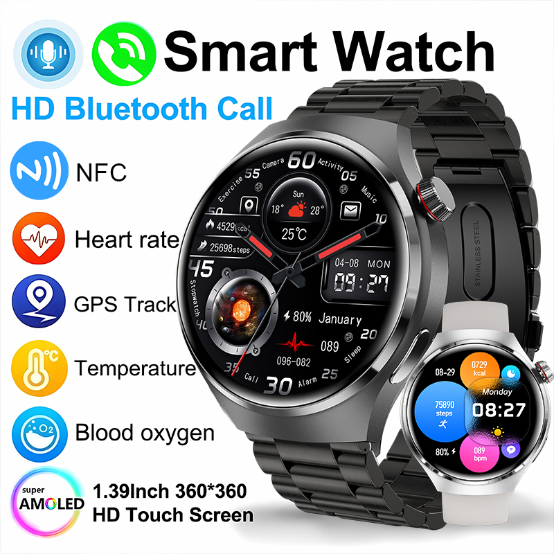 Smartwatch Health Watches For Men - 2026 Nieuwe Smartwatch Hartslagmeter Gezondheidsmonitor Bluetooth