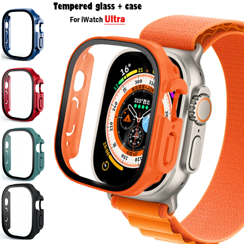 Smartwatch Luxury Watches - Glas + case Voor Apple Horloge