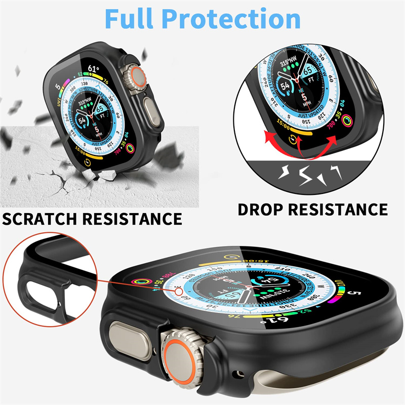 Glas + case Voor Apple Horloge - Smartwatch Luxury Watches recensie en prijs