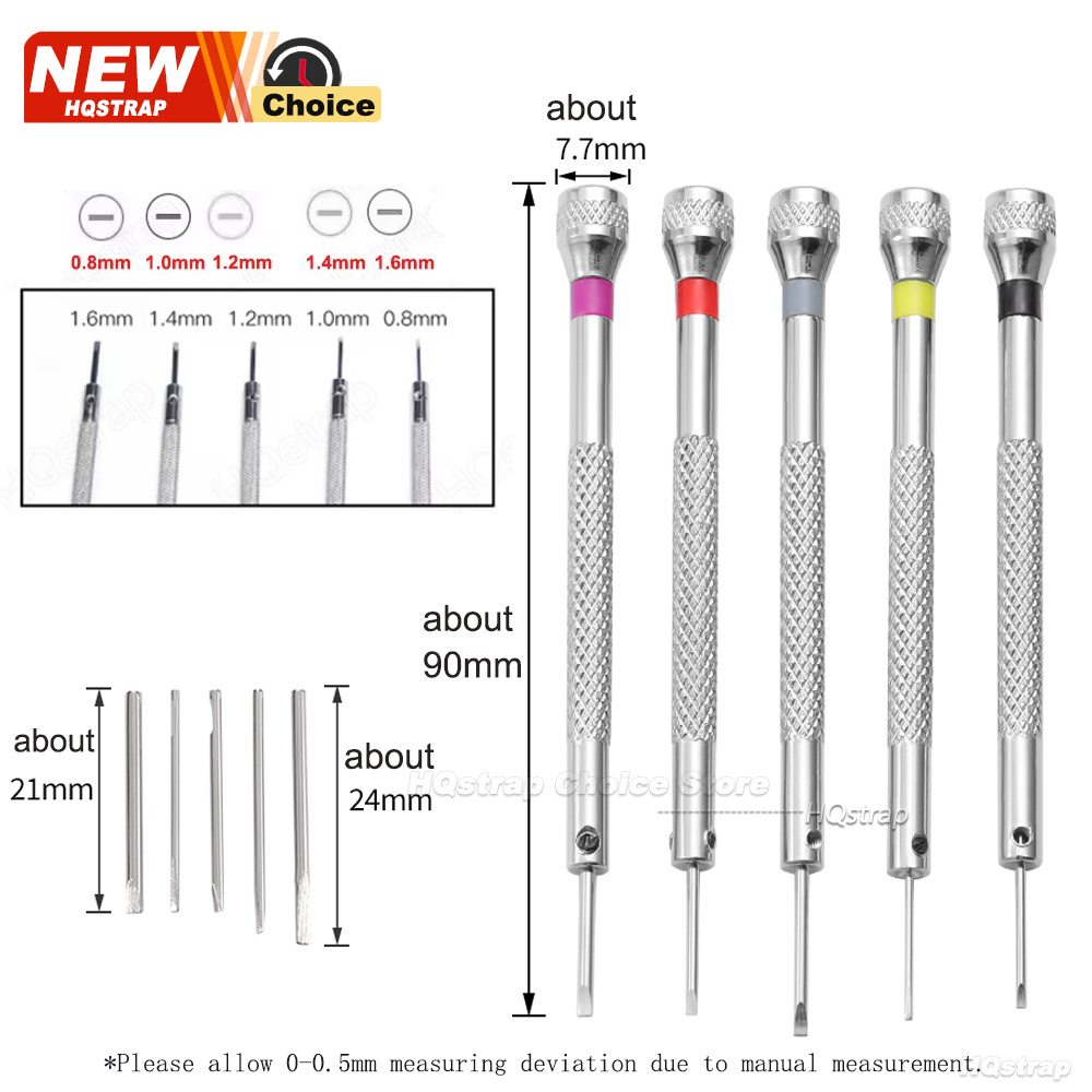 Nieuwe 5 stks/set 0.8-1.6mm St - Watchmaker Screwdriver recensie en prijs