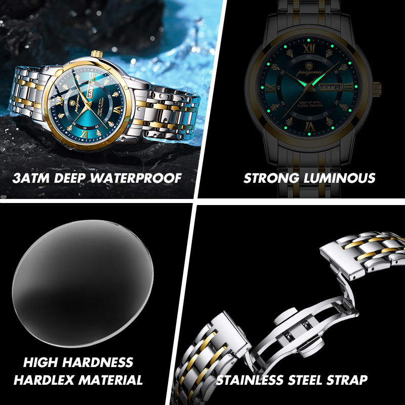 PAAZOMU Horloge Heren Dames Di - Smartwatch Luxury Watches recensie en prijs