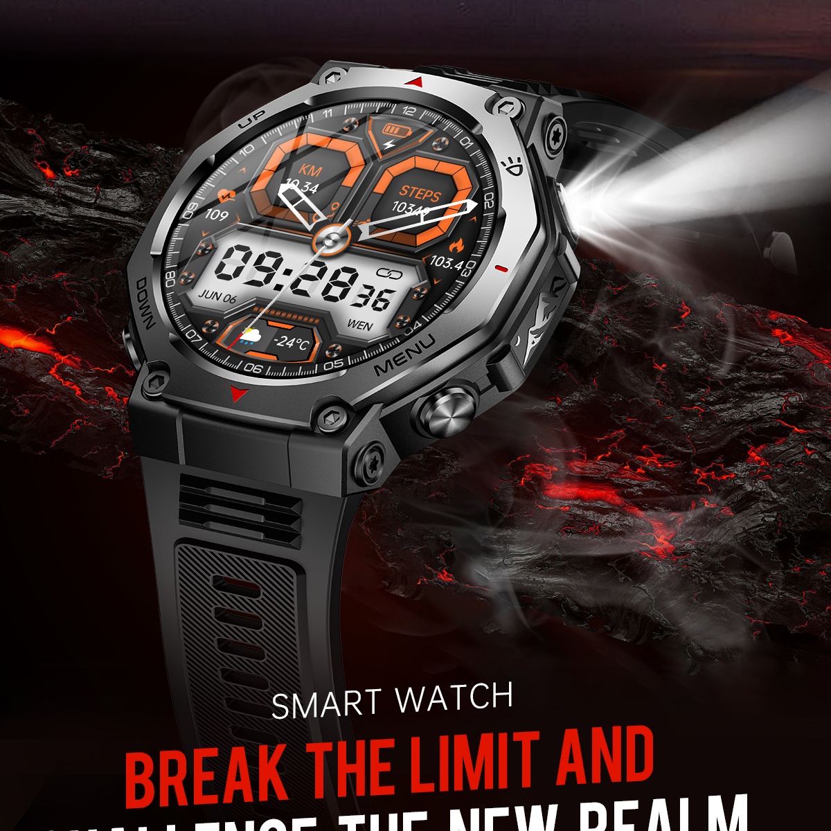 VWAR T-Rex Ultra Smart Watch m - Watch Vs Amazfit recensie en prijs