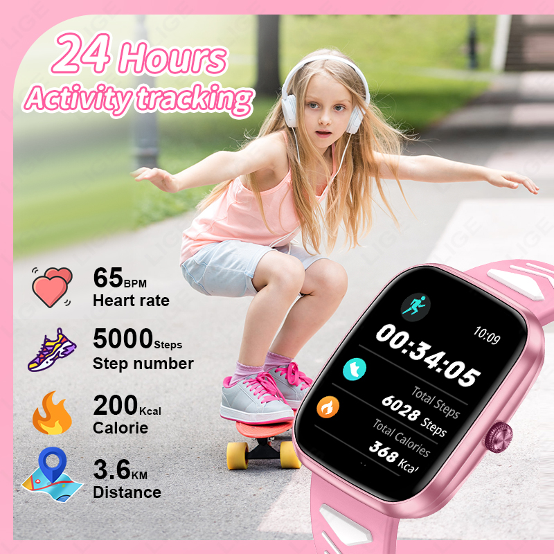 LIGE Nieuw 1,75 Inch Bluetooth - Smartwatch Digital Watches For Boys recensie en prijs
