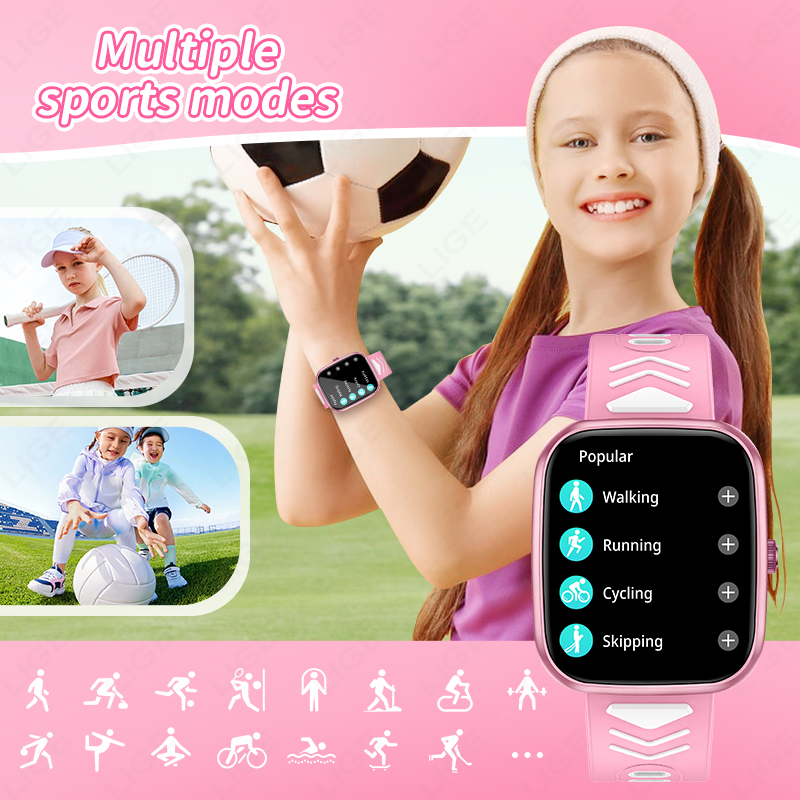 LIGE Nieuw 1,75 Inch Bluetooth - Smartwatch Digital Watches For Boys recensie en prijs