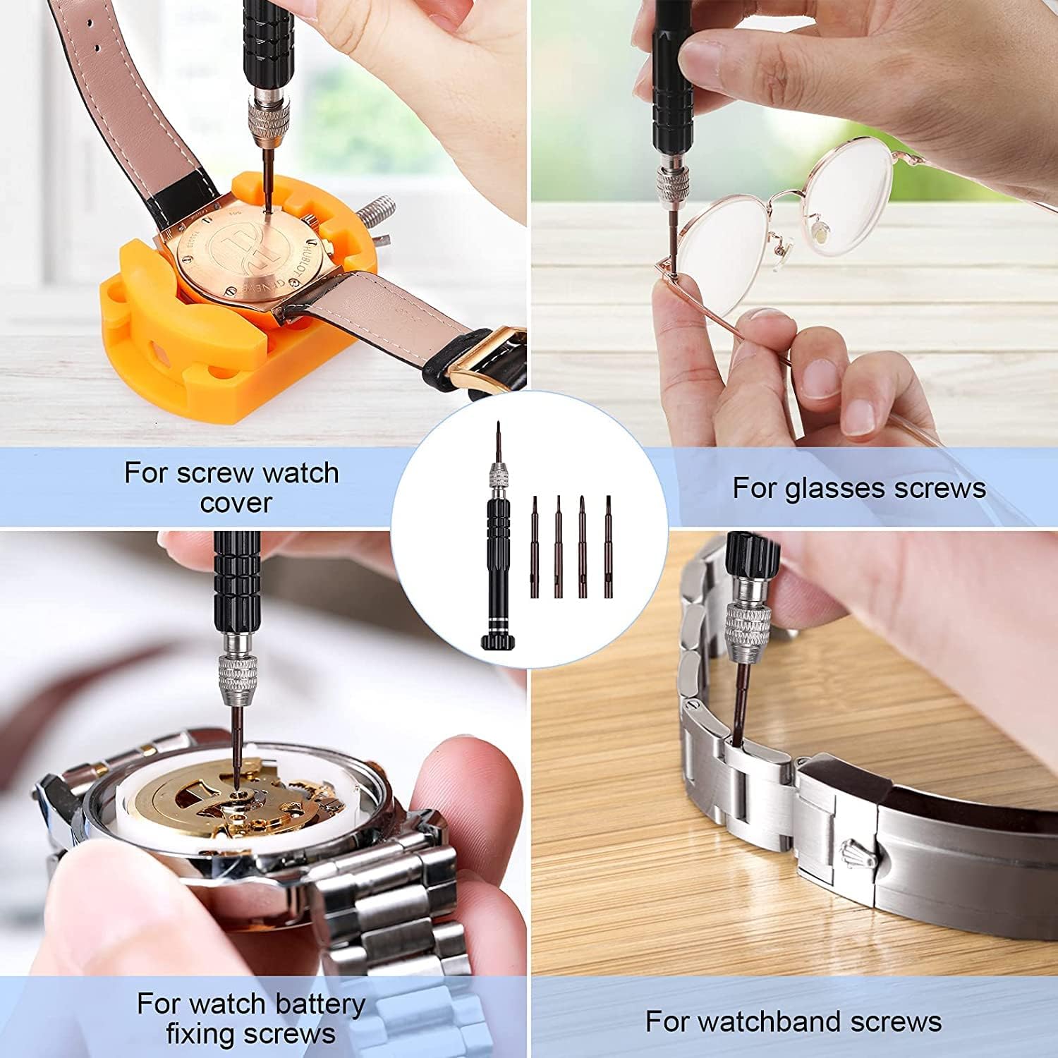 32 Stuks Horloge Batterij Verv - Watchmaker Screwdriver recensie en prijs
