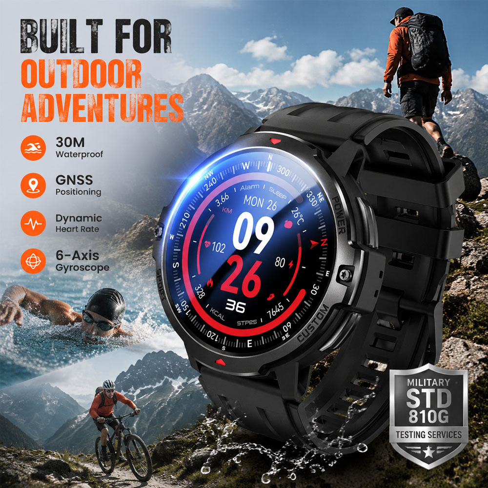 NIEUWE 6-As Gyroscoop Militair - Smartwatch Timex Watches For Men recensie en prijs