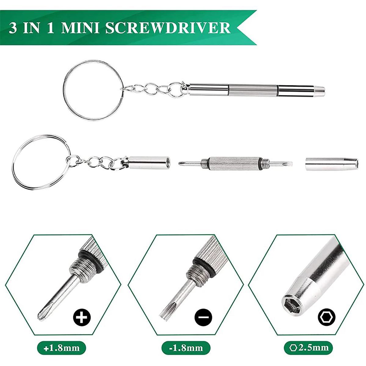 1/2/10 Stuks Mini 3 In1 Schroe - Watchmaker Screwdriver recensie en prijs
