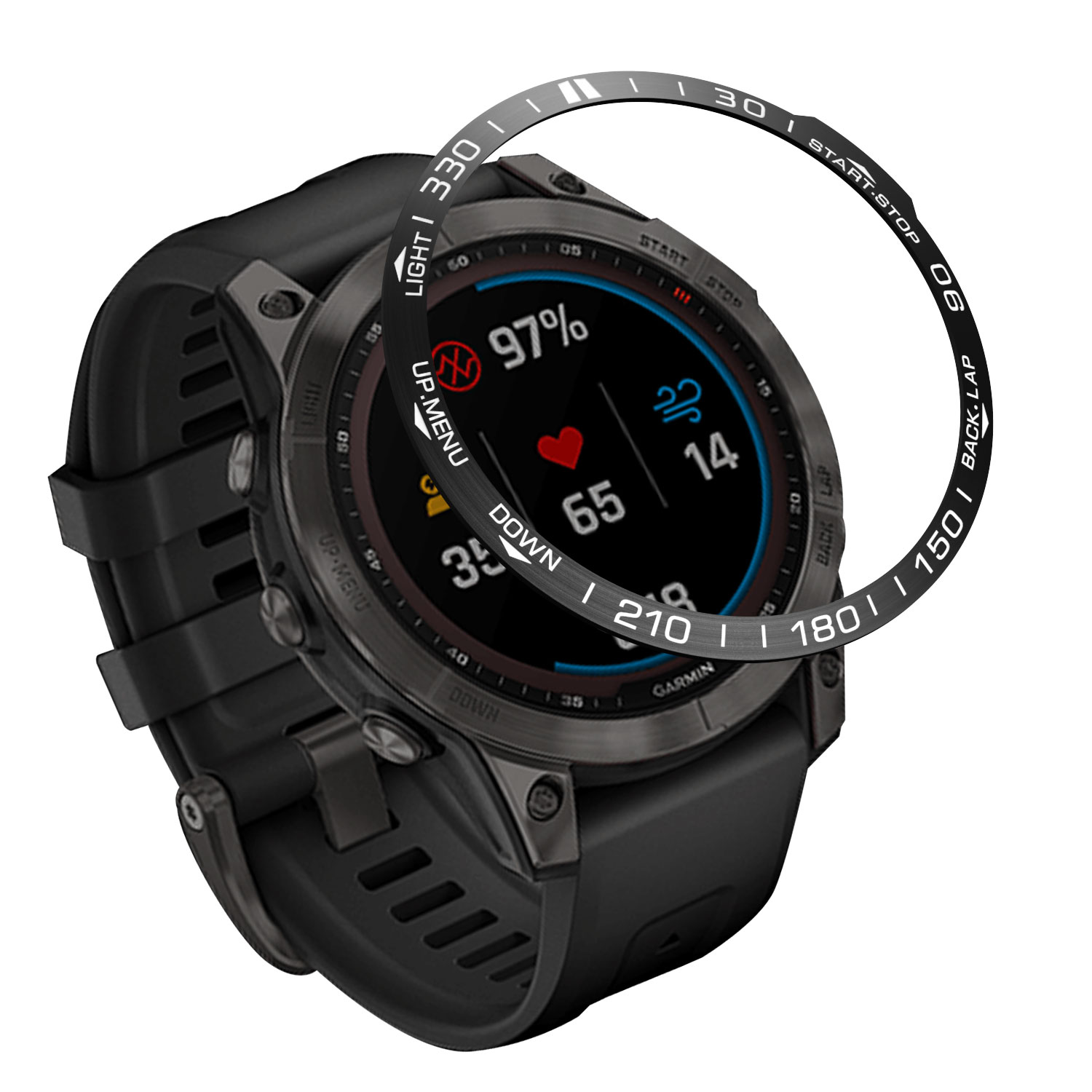 Metalen Styling Bezel voor Gar - Smartwatch Ring Watches recensie en prijs