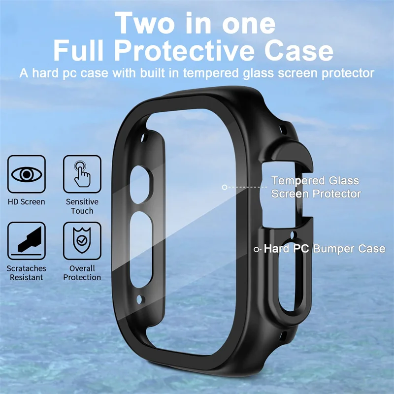 Glas + case Voor Apple Horloge - Smartwatch Luxury Watches recensie en prijs